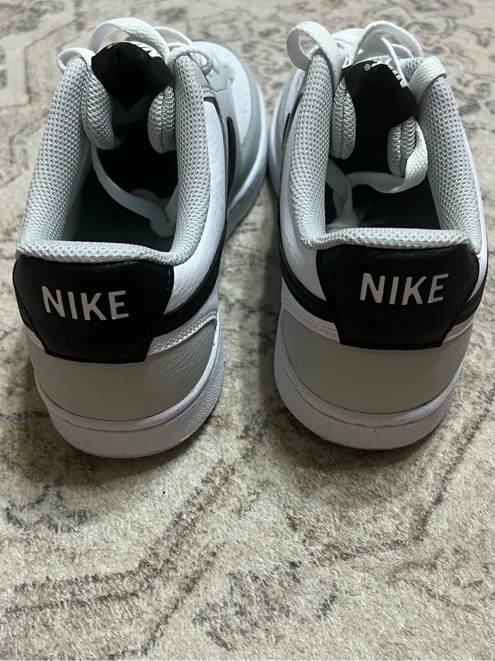 Nike Court Vision Low sneakers Grey Fog/White/Black size 8.5 men or 10 women’s